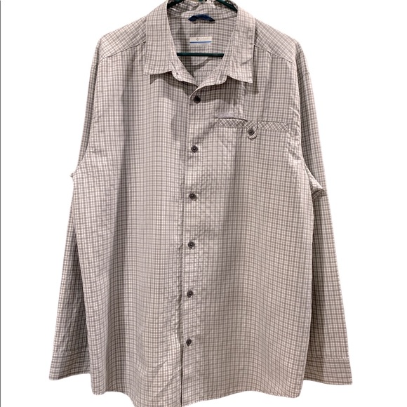 Columbia Men’s Omni-Shade Sun-Protection Long Sleeve Plaid Shirt Size L - Picture 1 of 5